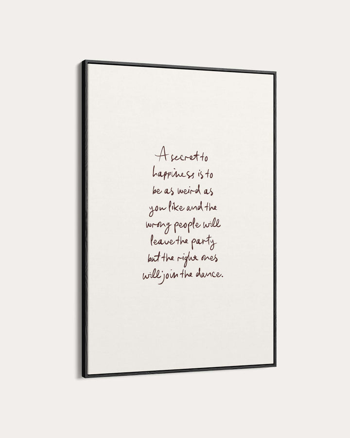 A Secret Poem Wall Art