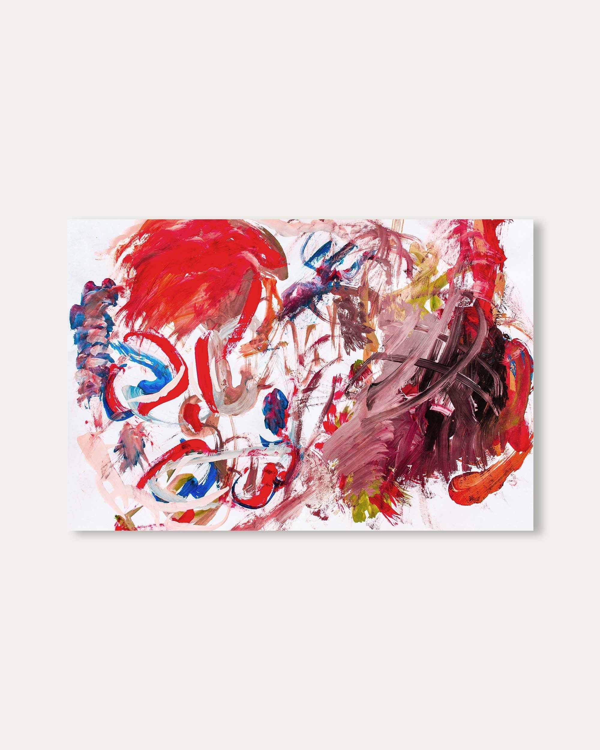 Abstract Brushstrokes II Wall Art Print