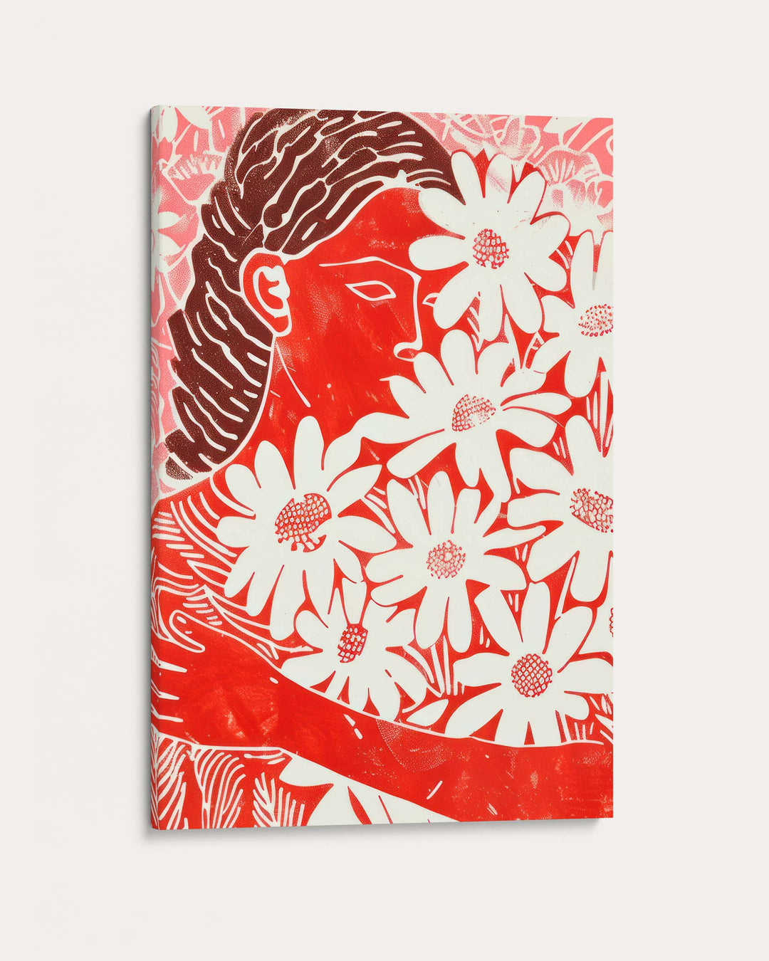 Holding Flowers Art Print