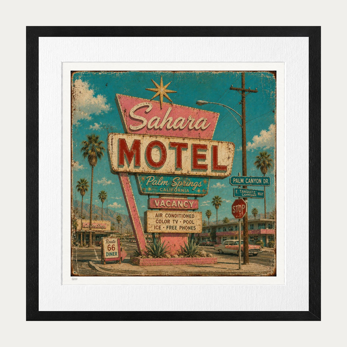 Sahara Motel | Limited Edition Print — Black Frame