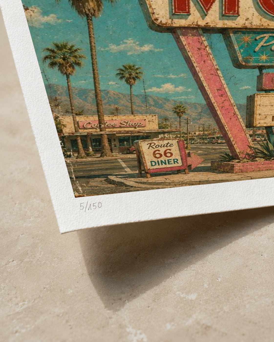 Sahara Motel | Limited Edition Print — Close-up
