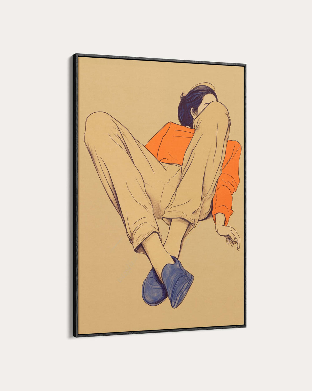 Seated Poise Figurative Art Print