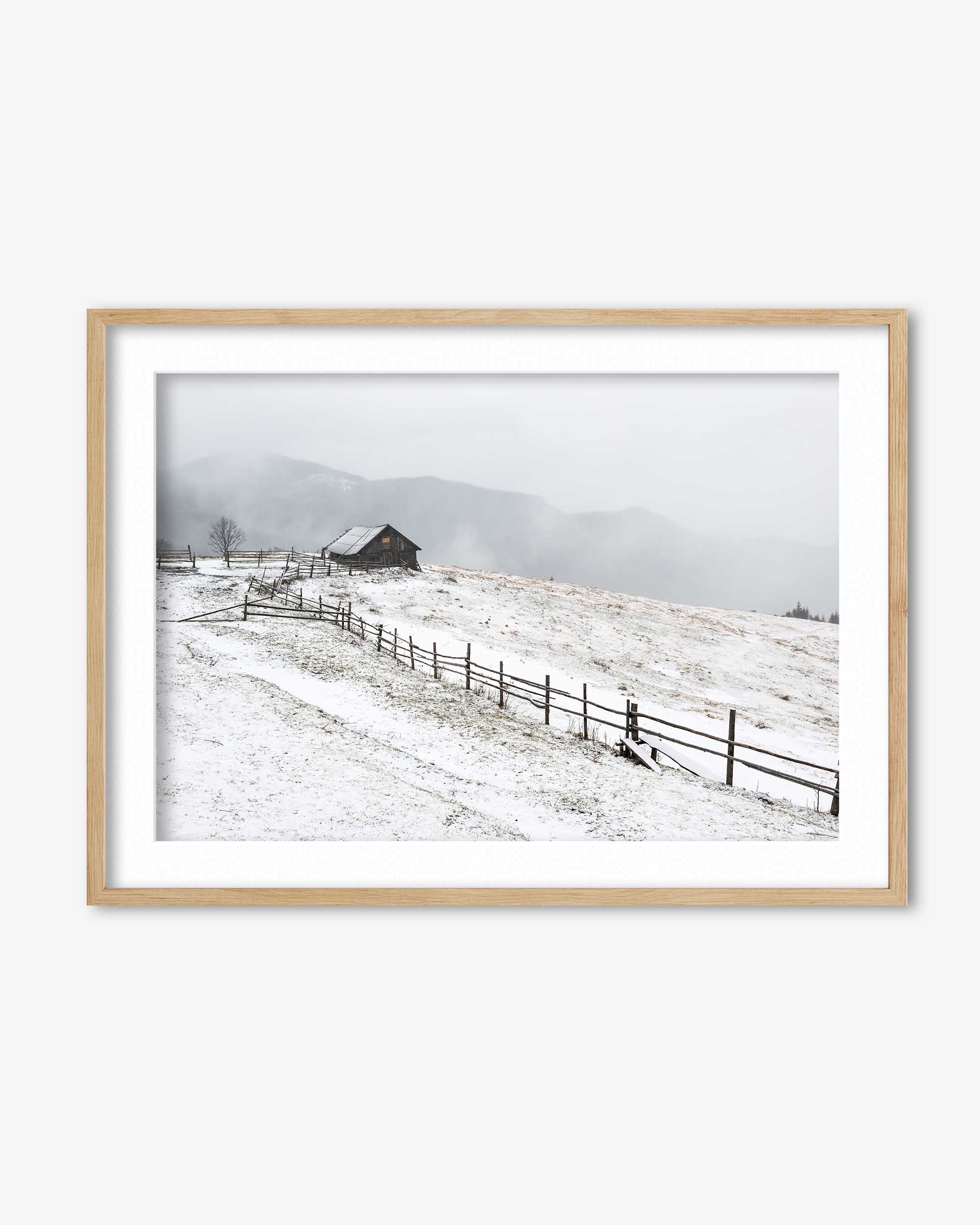 Snow Field Wall Art Print