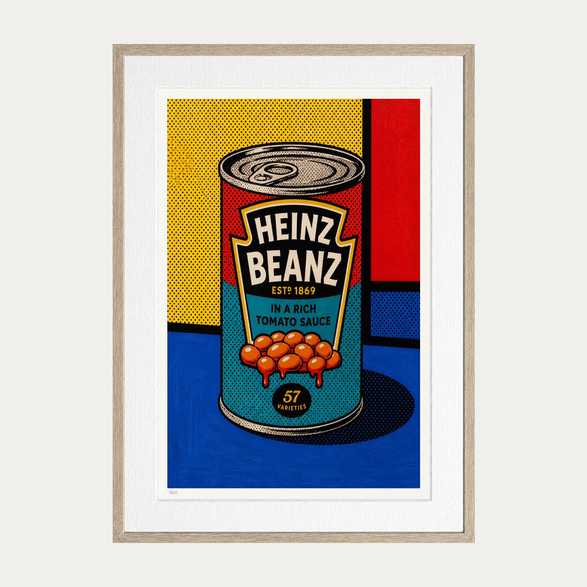 Spill The Beans | Limited Edition Print — Oak Frame