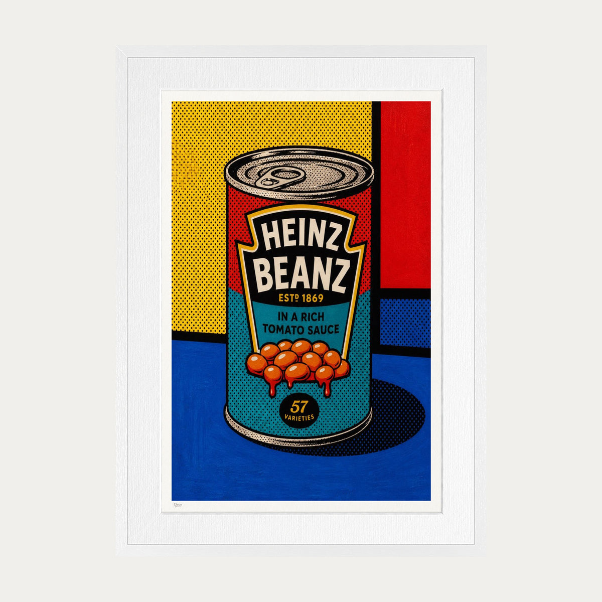 Spill The Beans | Limited Edition Print — White Frame