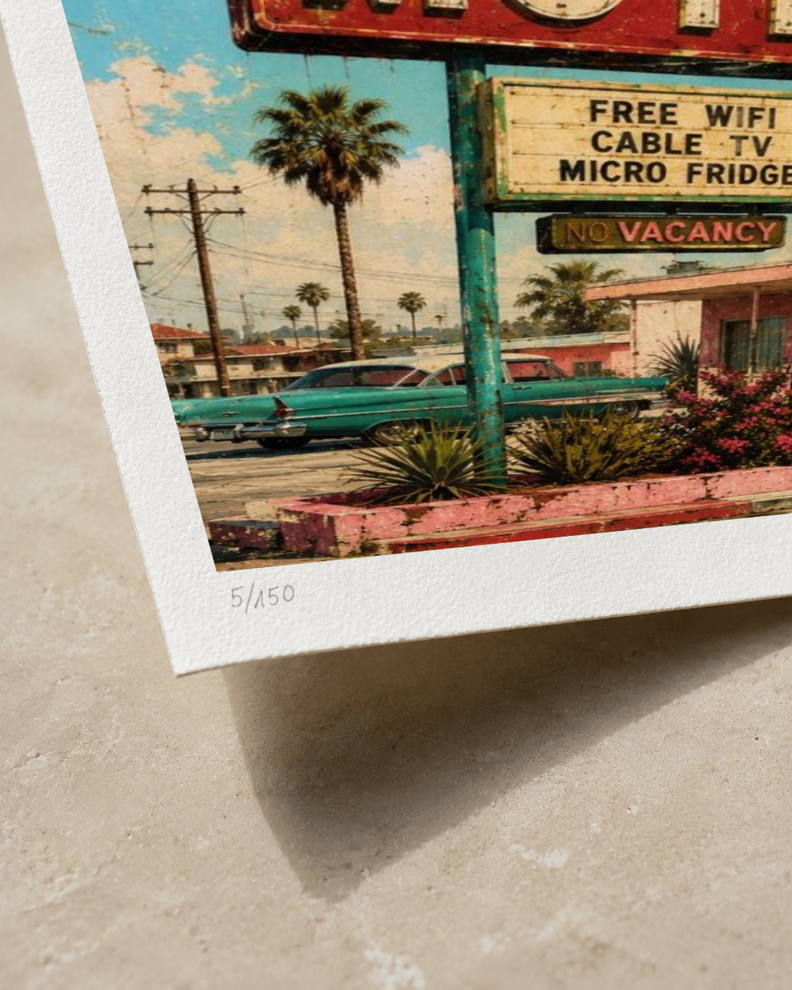 Star View Motel 2 | Limited Edition Print — Close-up
