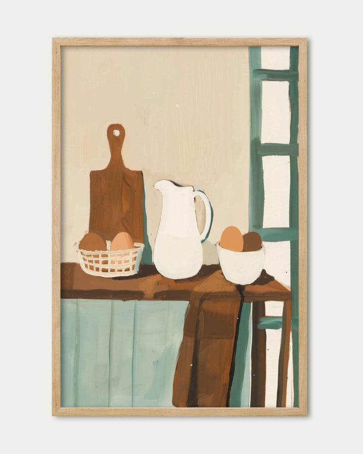 In The Kitchen Wall Art Print