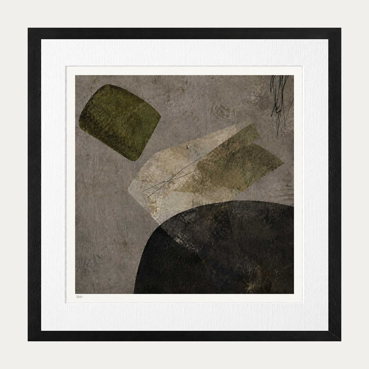 Stones & Shadows | Limited Edition Print — Black Frame
