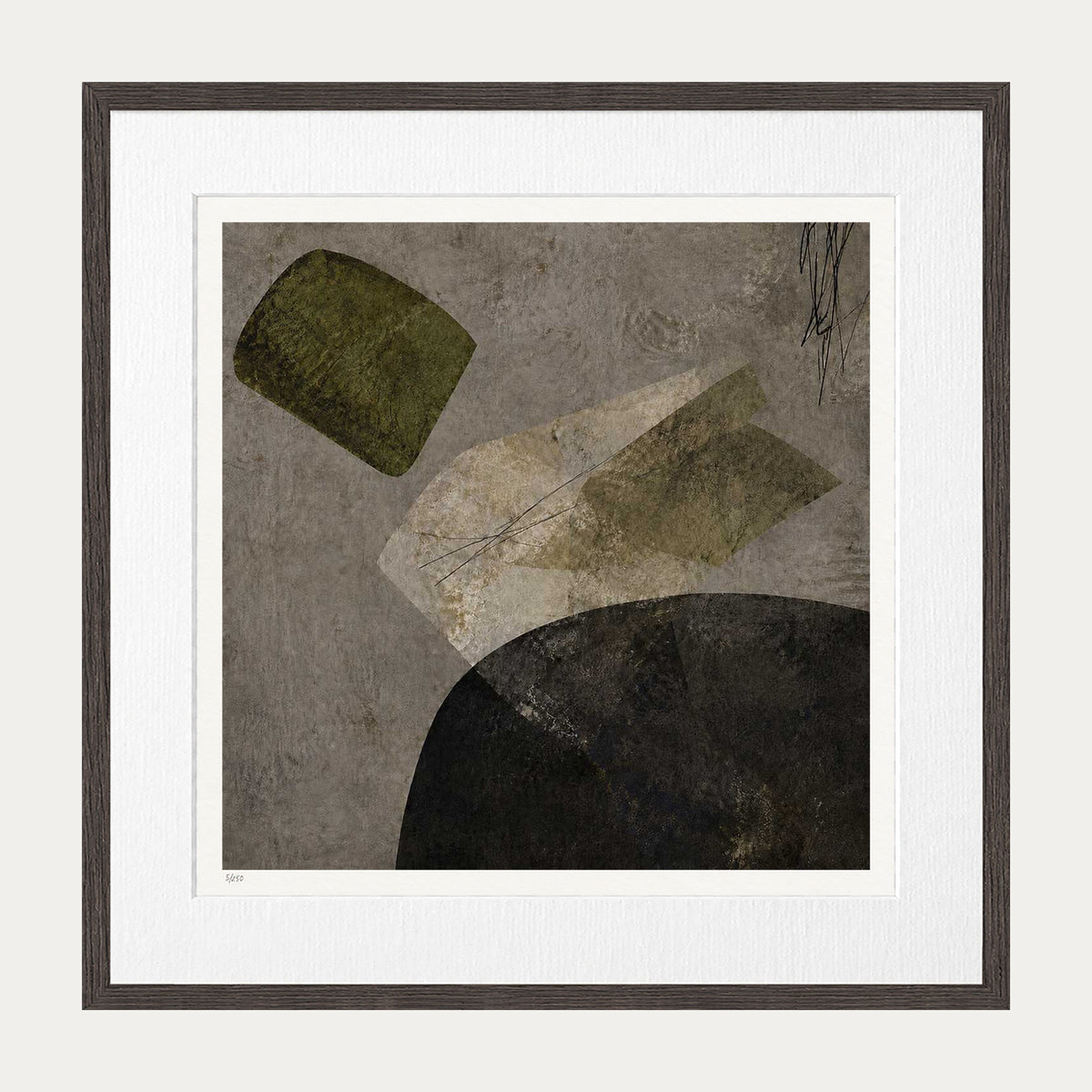 Stones & Shadows | Limited Edition Print — Brown Frame