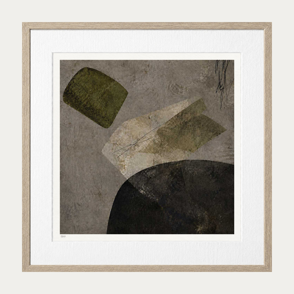 Stones & Shadows | Limited Edition Print — Oak Frame