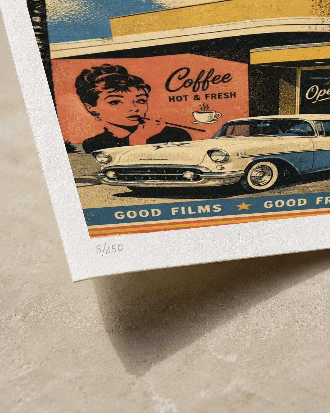 Sunset Drive In | Limited Edition Print — Close-up