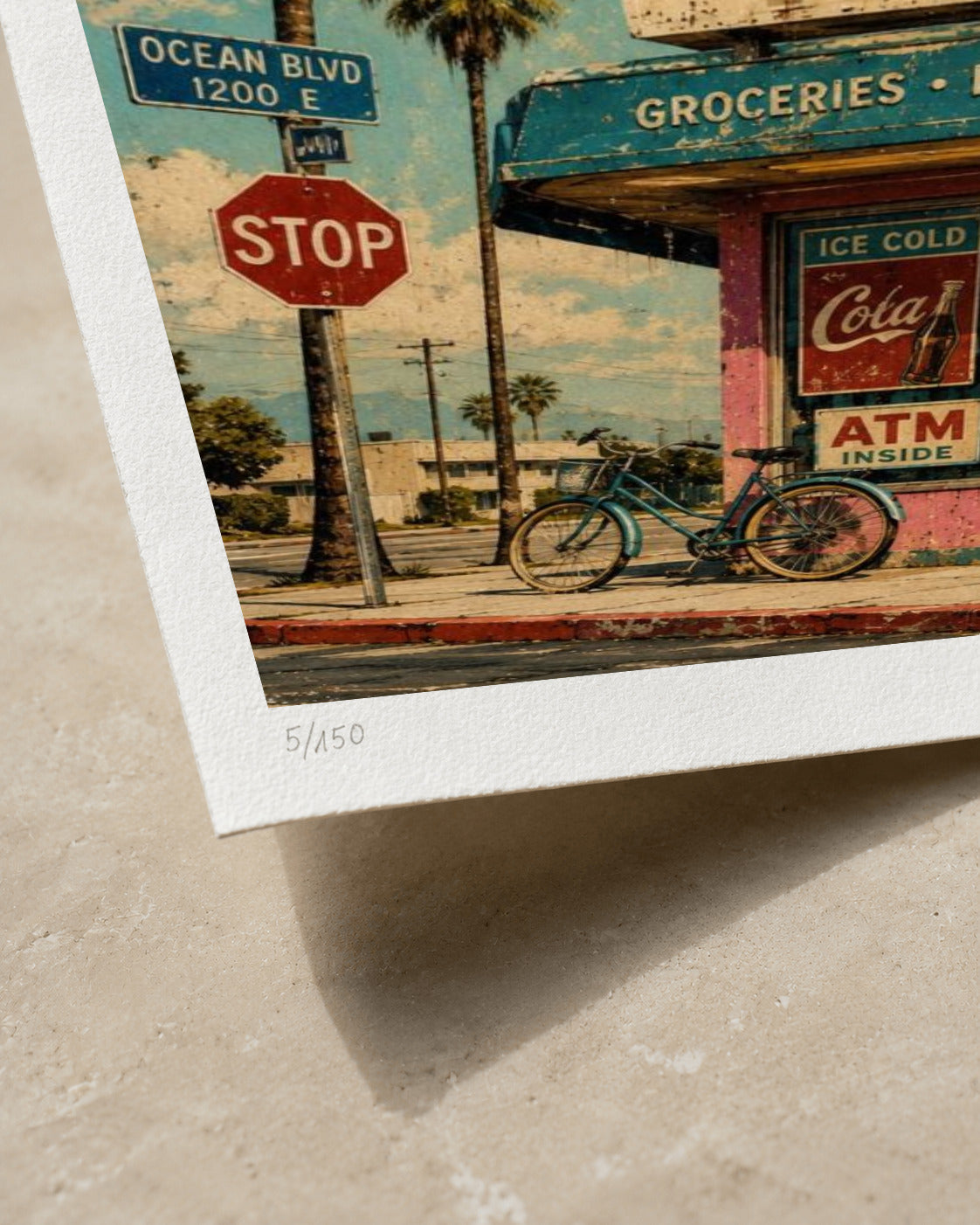 Sunset Market | Limited Edition Print — Close-up