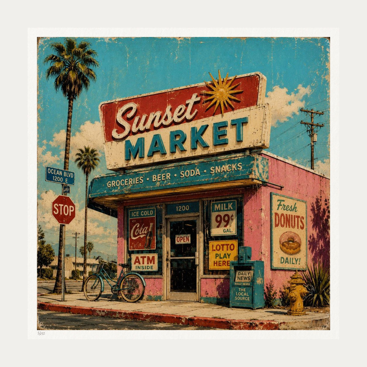 Sunset Market | Limited Edition Print — Print Only