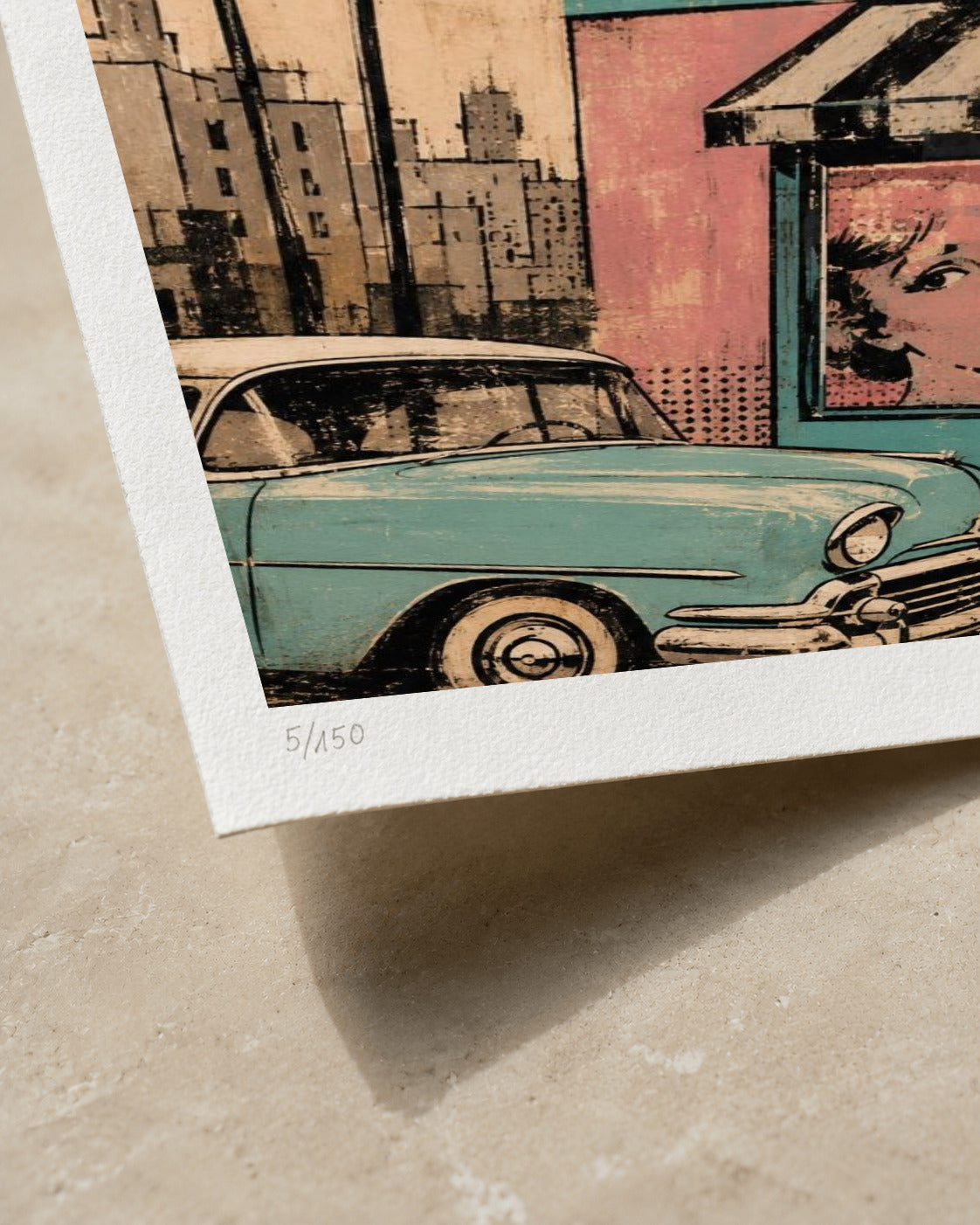 Teal Days | Limited Edition Print — Close-up