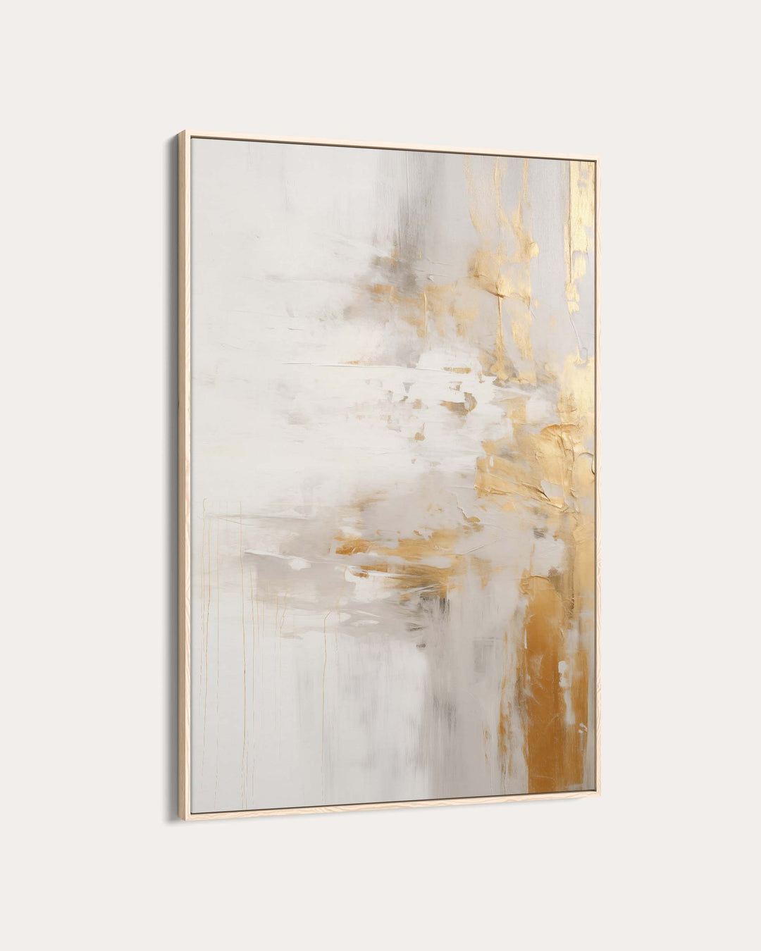 Abstract Golden Shore Art Print