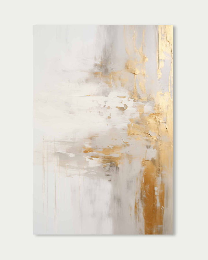 Abstract Golden Shore Art Print