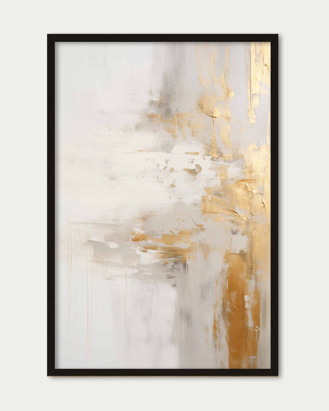 Abstract Golden Shore Art Print
