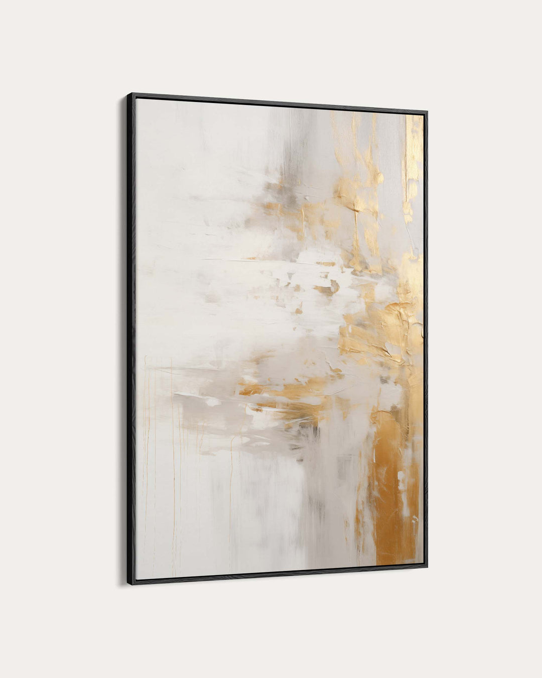 Abstract Golden Shore Art Print