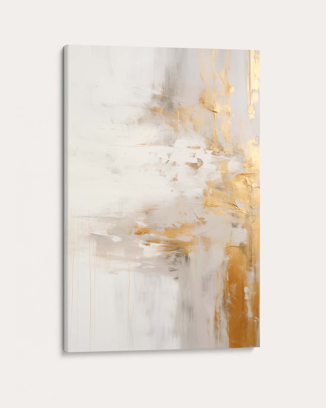 Abstract Golden Shore Art Print