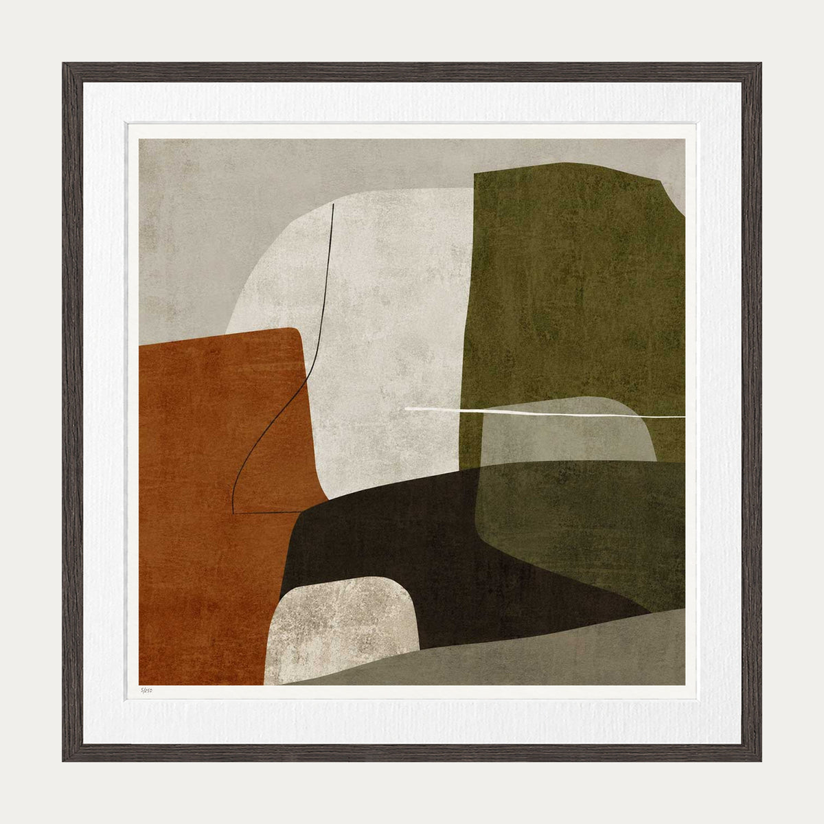 The Valley | Limited Edition Print — Brown Frame