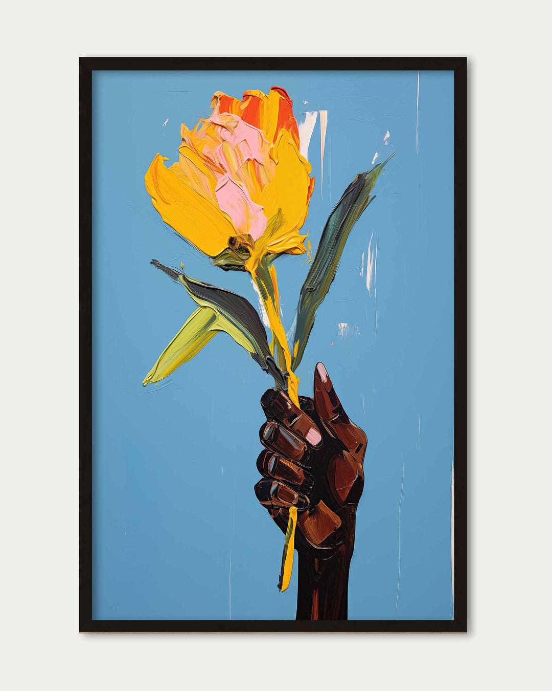 Holding A Flower Wall Art