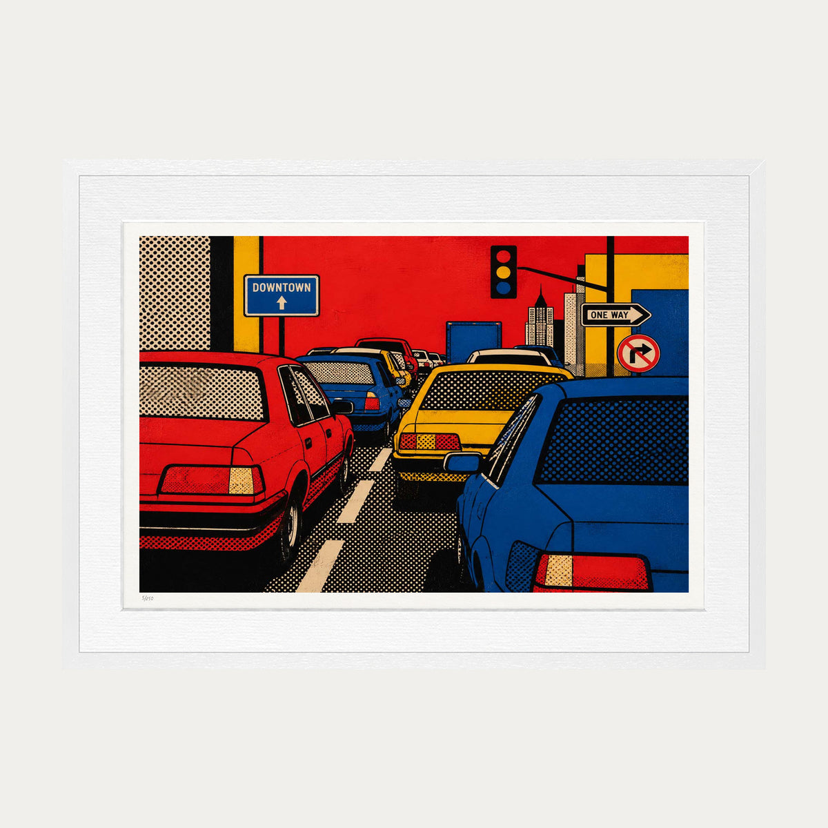 Traffic Jam | Limited Edition Print — White Frame