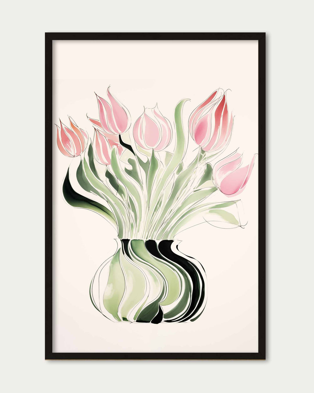 Pink Flowers Art Print