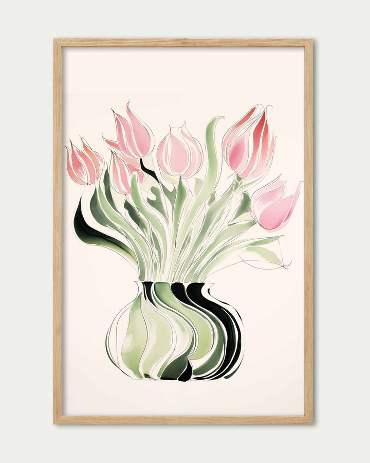 Pink Flowers Art Print