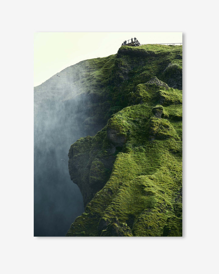 Green Climb Wall Art Print