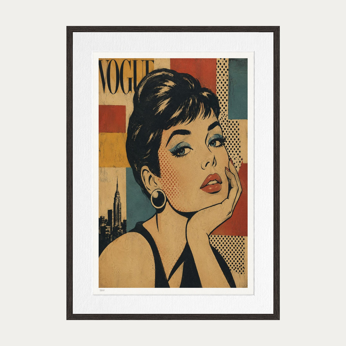 Vague | Limited Edition Print — Brown Frame