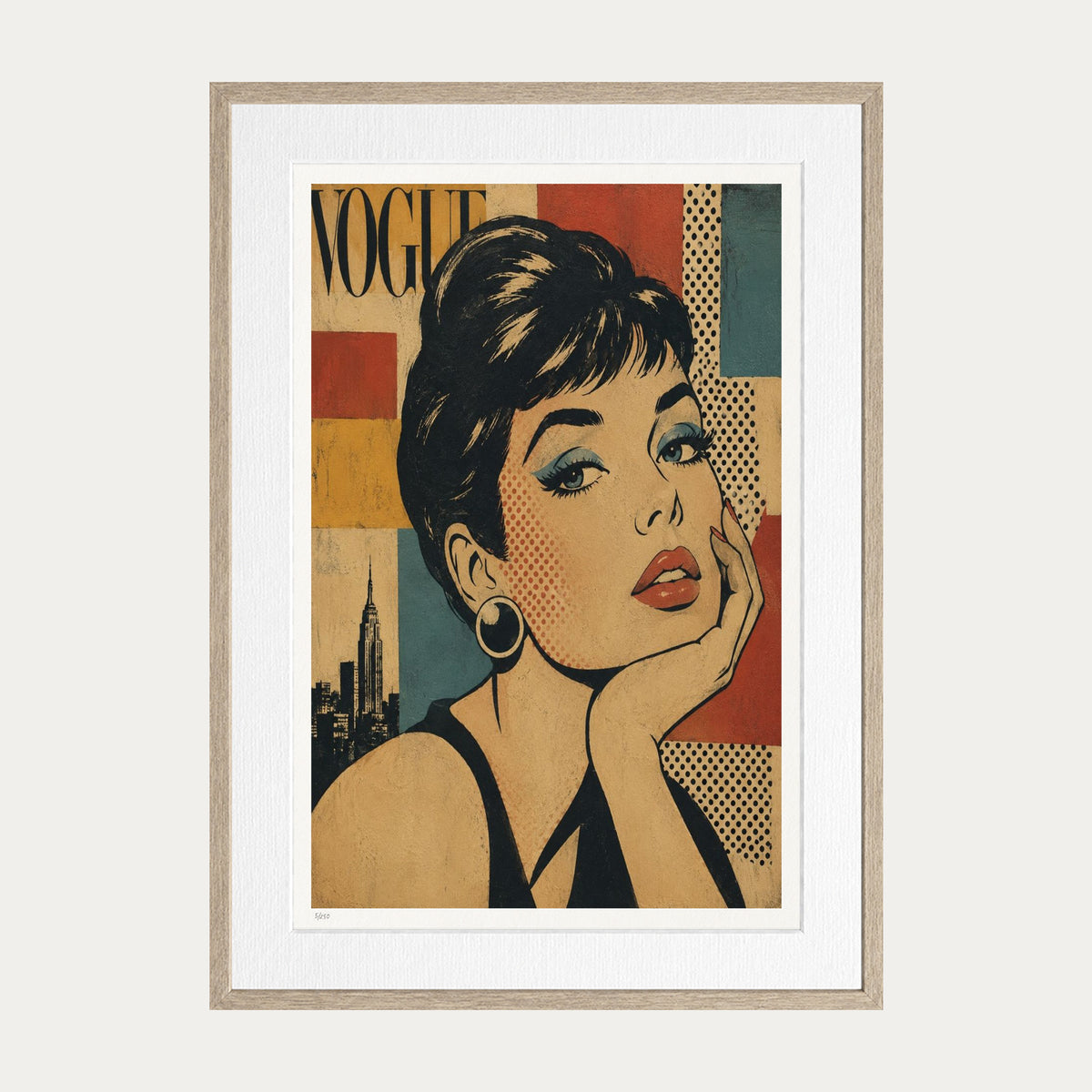 Vague | Limited Edition Print — Oak Frame