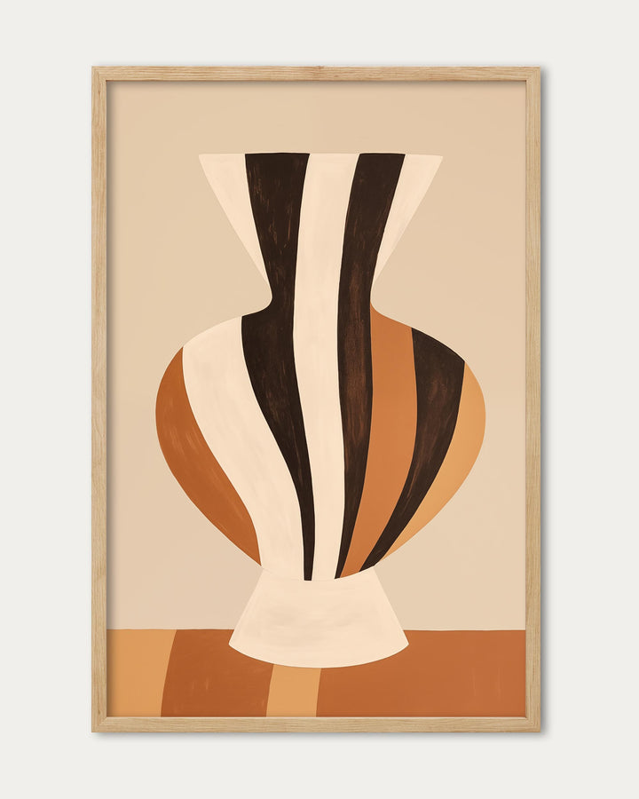 Stripes On Clay II Art Print