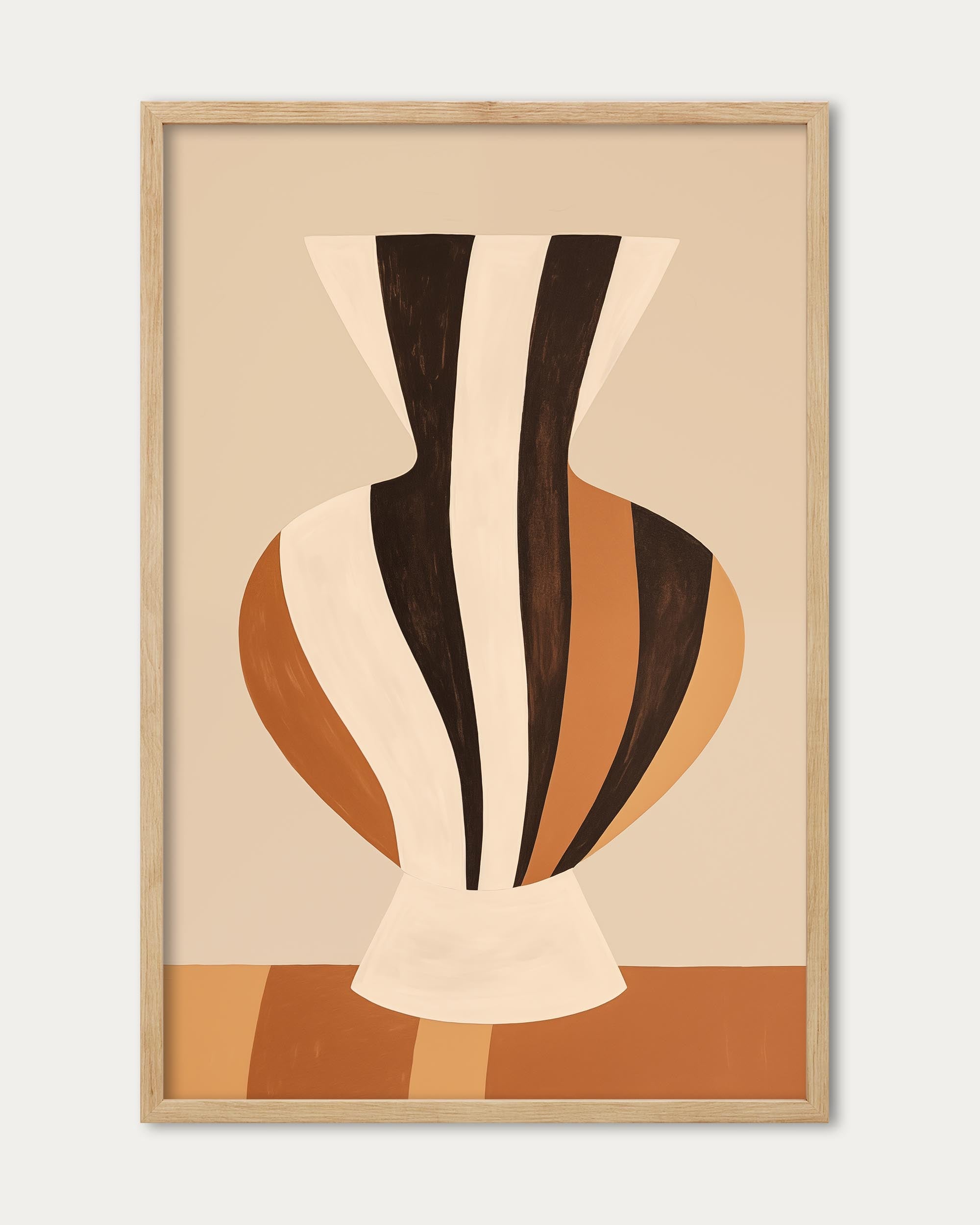 Stripes On Clay II Art Print