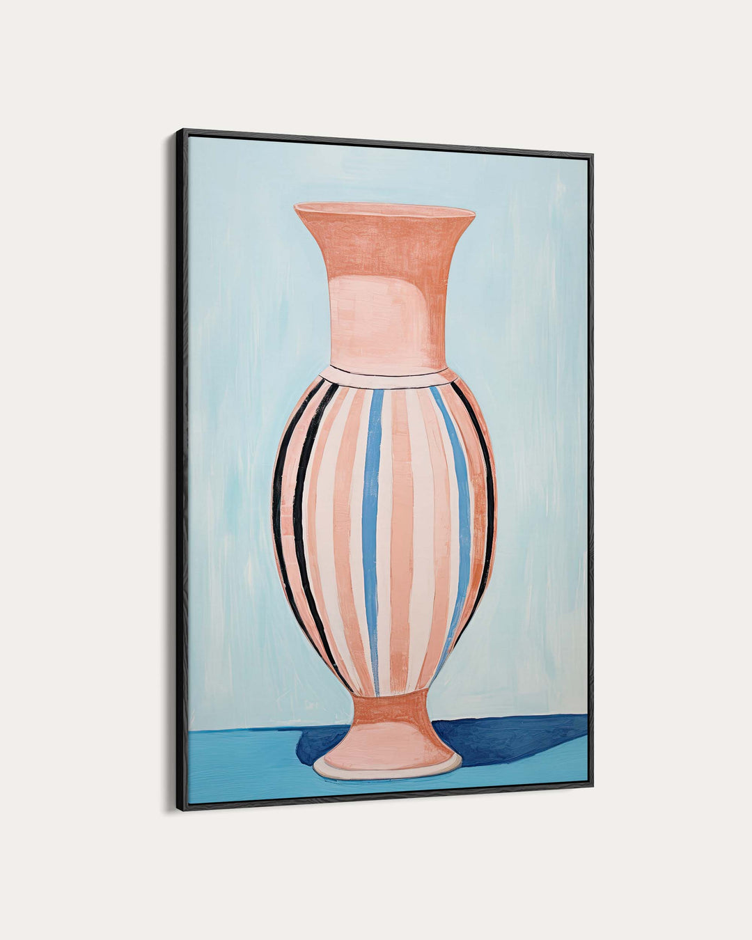 Stripy Vase II Wall Art Print