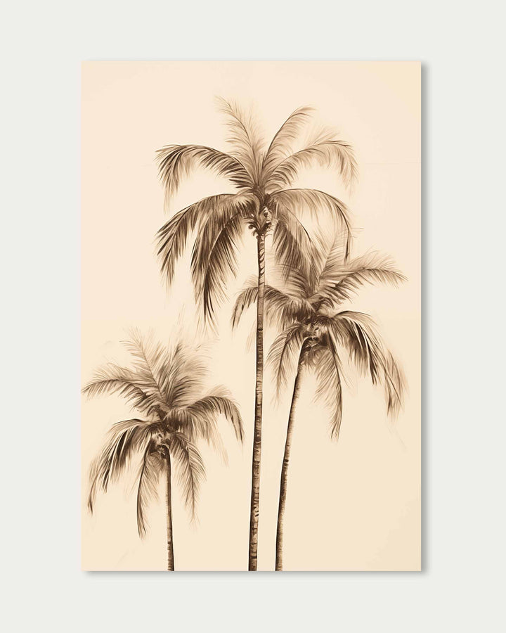 Three Palms Wall Art Print