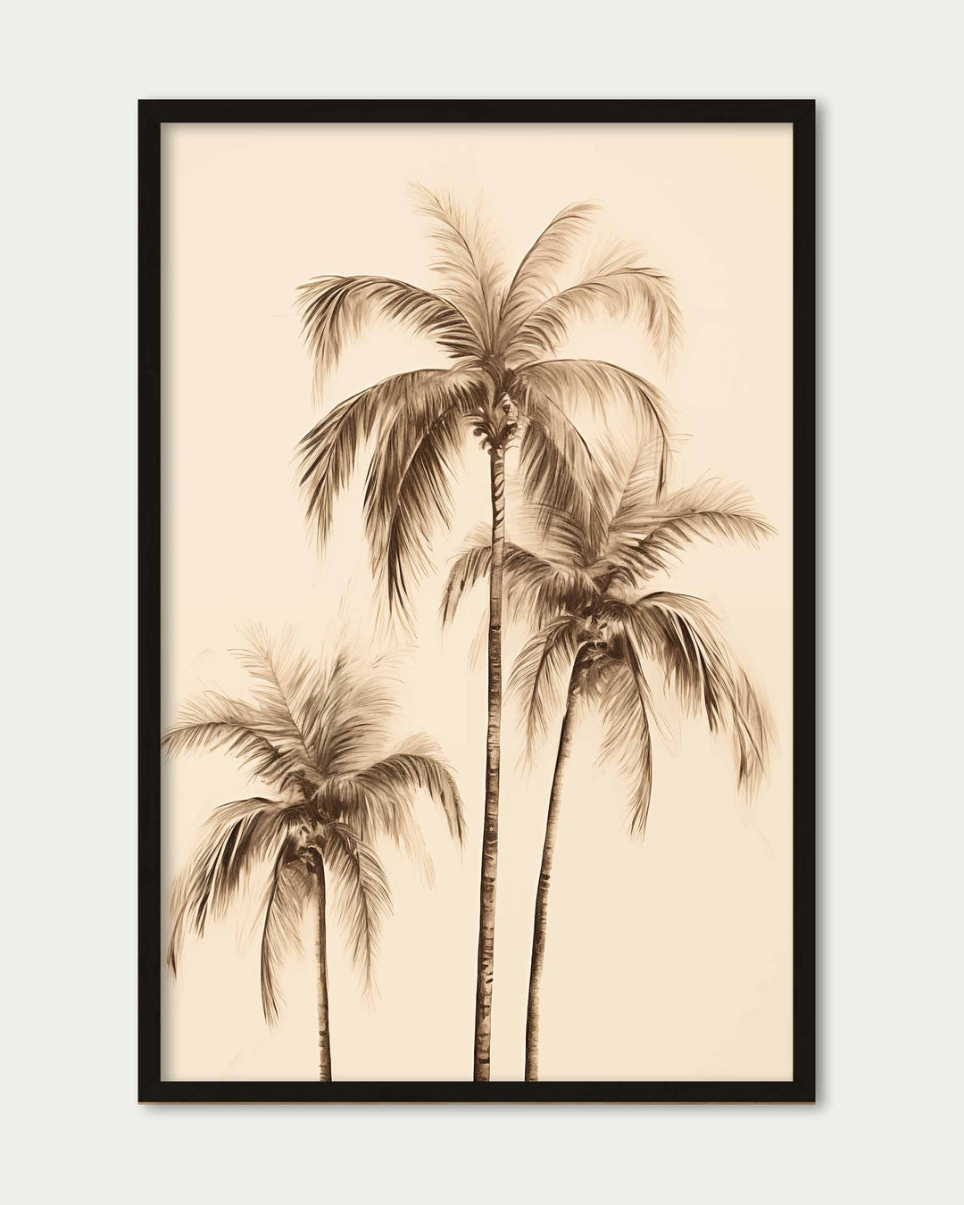 Three Palms Wall Art Print