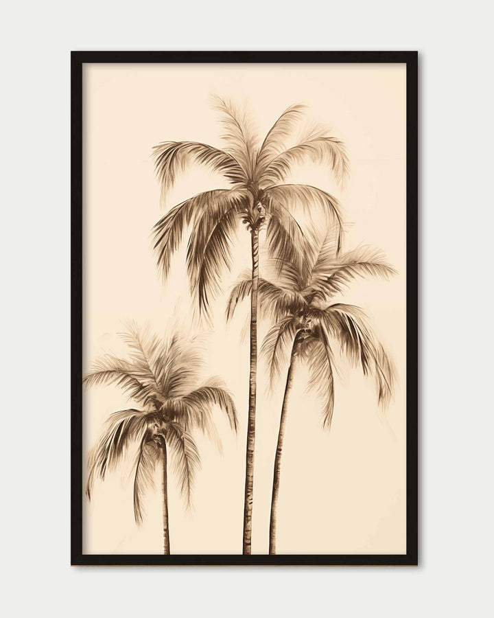 Three Palms Wall Art Print