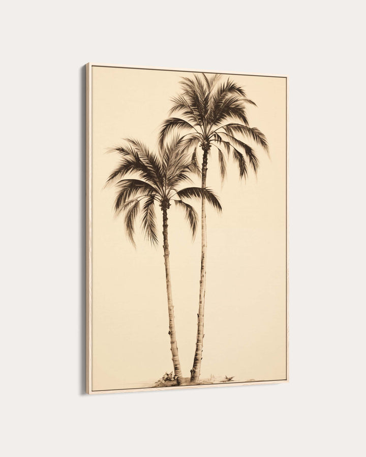 Golden Palms Wall Art Print