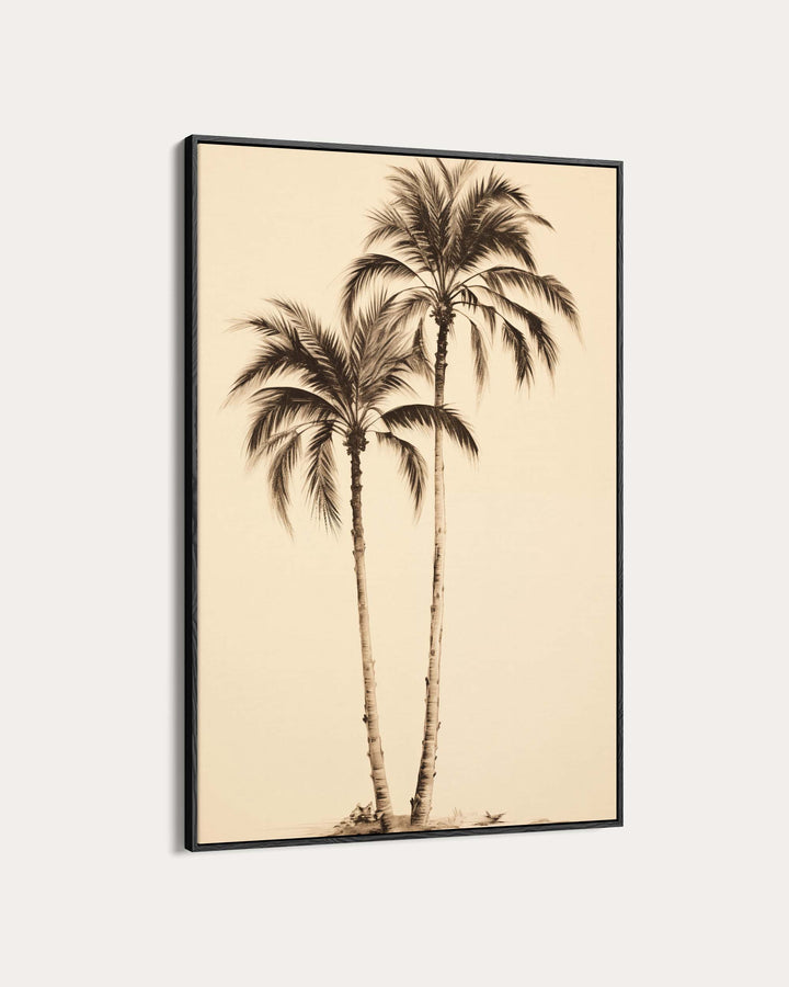 Golden Palms Wall Art Print