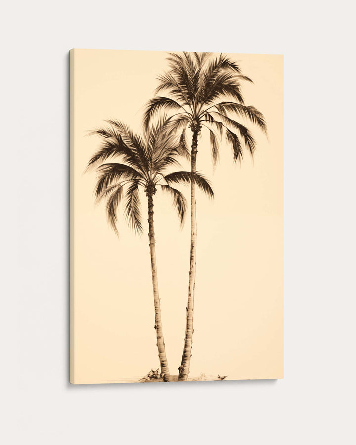 Golden Palms Wall Art Print