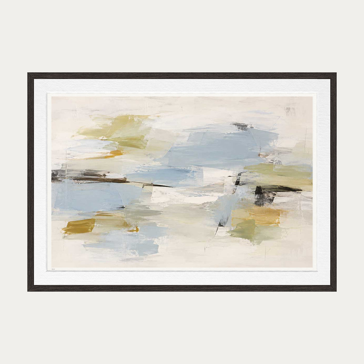 Waiting By The Pond | Limited Edition Print — Brown Frame