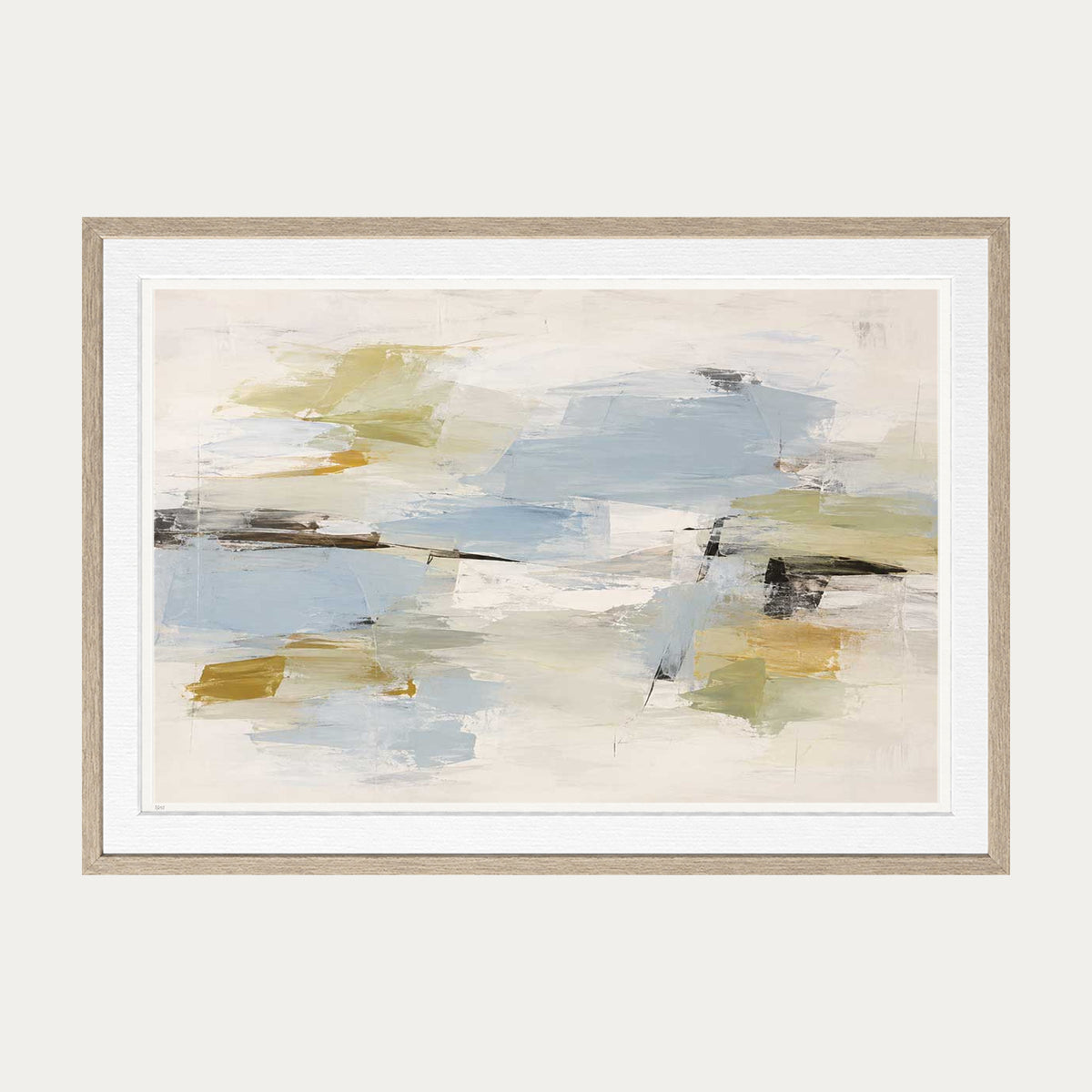 Waiting By The Pond | Limited Edition Print — Oak Frame
