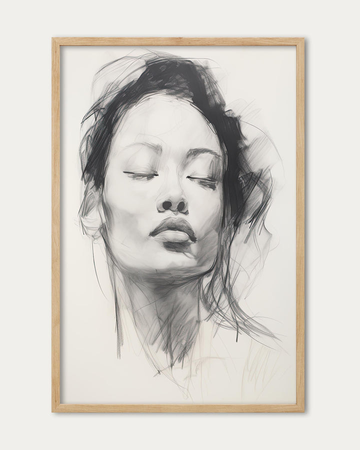 Lucille Pencil Drawing II Art Print