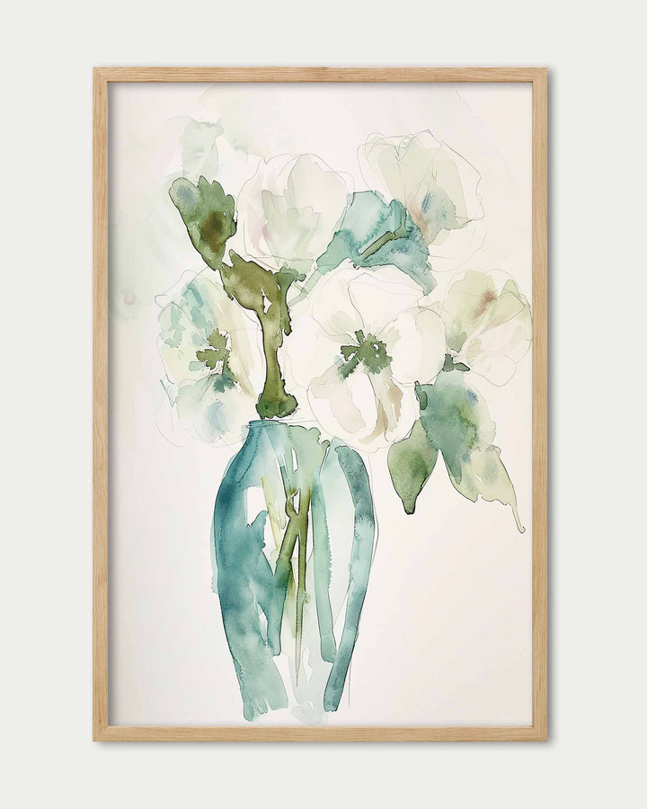 Watercolour Flowers Wall Art
