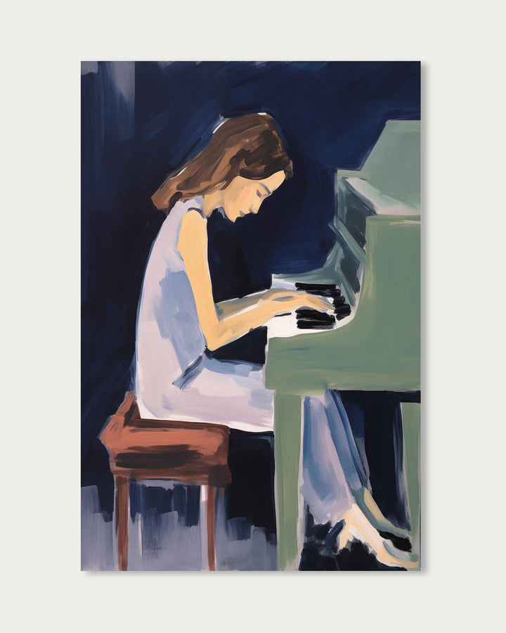 Piano Player Art Print