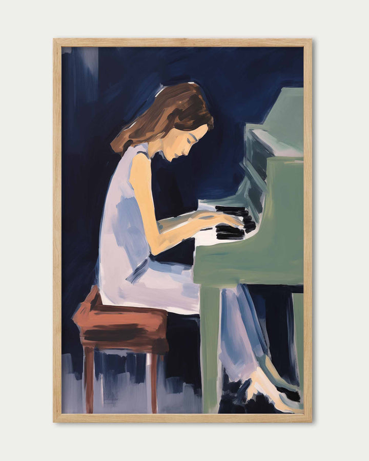 Piano Player Art Print