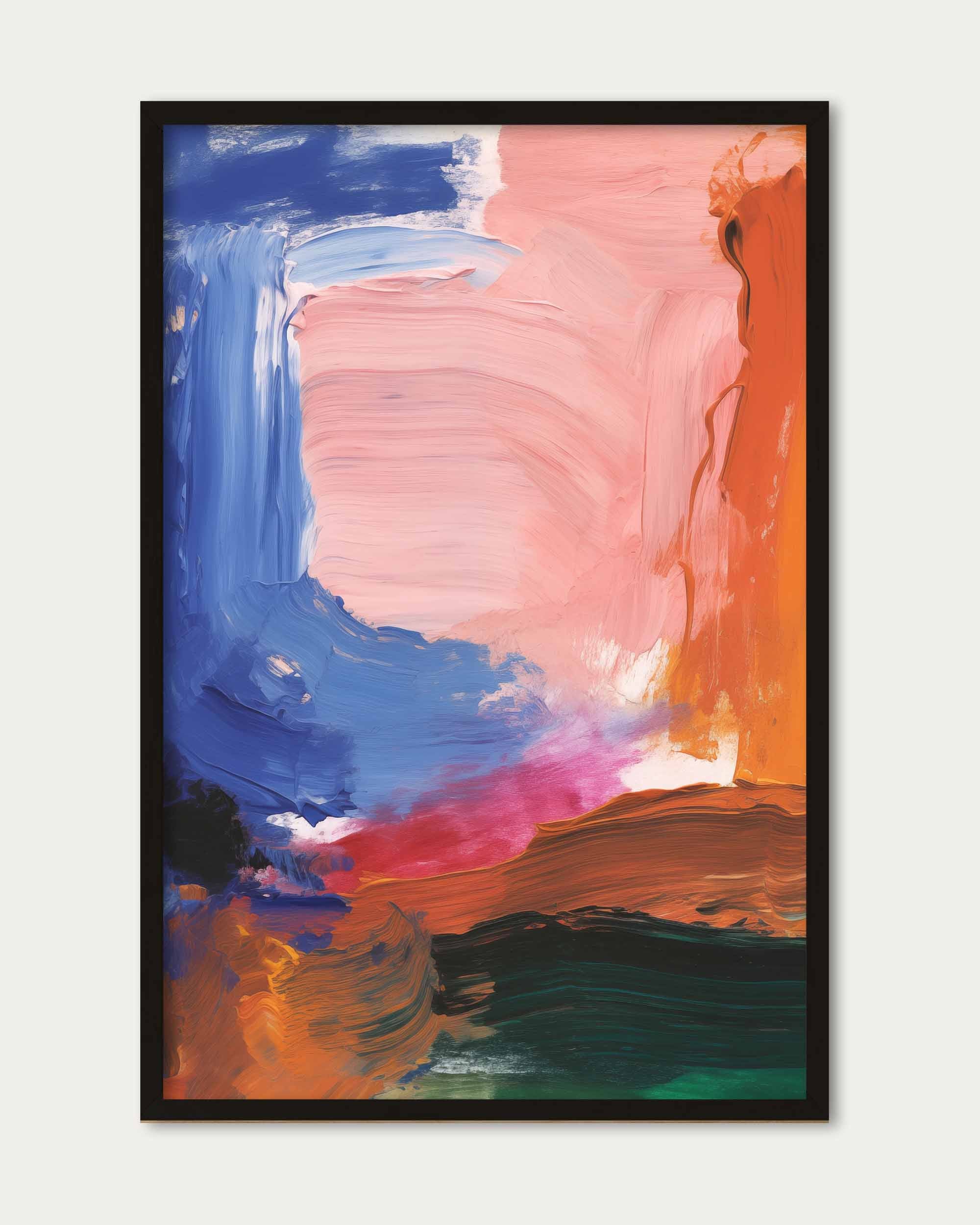 Vivid Abstract Colour Art Print