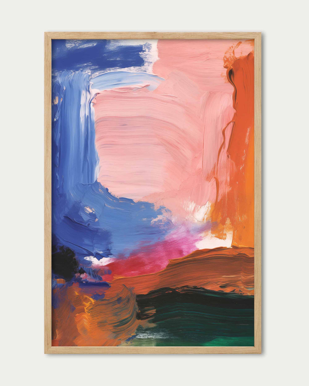 Vivid Abstract Colour Art Print