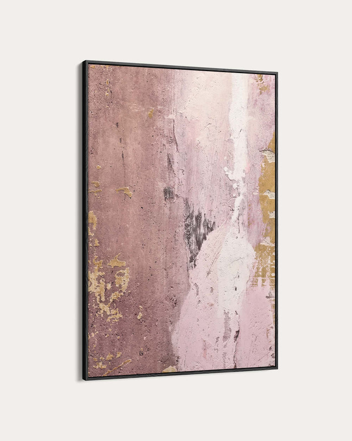 Rusty Pink Texture Wall Art Print
