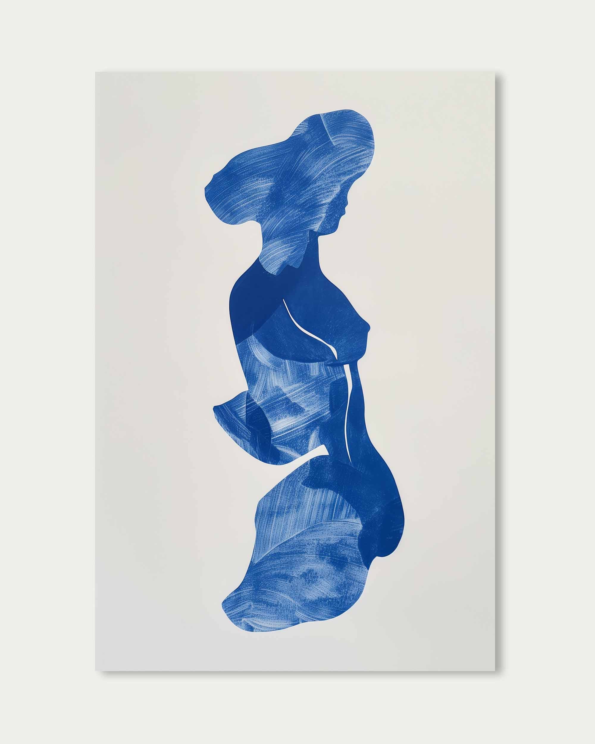 Blue Abstract Wall Art Print